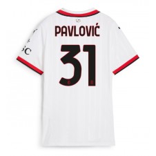 AC Milan Strahinja Pavlovic #31 Bortatröja Dam 2024-25 Korta ärmar